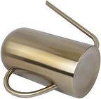 Eujgoov Watering Can Stainless Steel Watering Pot 1.5L Long Spout Gold - Image 3