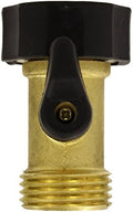 5 Pack Gilmour Brass Garden Water Hose Shut off Valve, Watering Spigot Connector, 03V by Gilmour