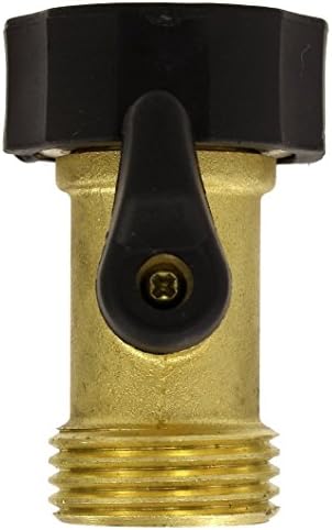 5 Pack Gilmour Brass Garden Water Hose Shut off Valve, Watering Spigot Connector, 03V by Gilmour