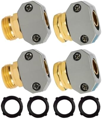 Garden Hose Repair Kit, Male Female Hose End Repair Fittings by NUALLY