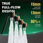 Restmo 4 Way Garden Hose Splitter Heavy Duty Full Metal Body - Image 2