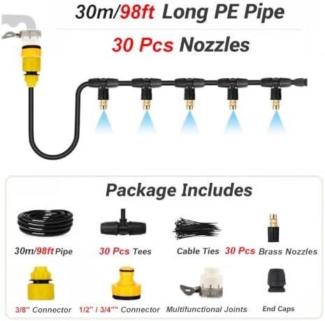 ZAQYCM Greenhouse Misting System, Outdoor Plants Watering Sprinkler Kits - Image 2