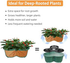 VECELO 5 Tier Vertical Garden Planter, Self Watering Stackable Planters with Wheels for Strawberries, Herbs, Flowers, Vegetables, Dark Green - Image 6