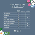 Bloem Ariana 10" Plastic Self-Watering Planter, Charcoal, 4-Pack - Image 5