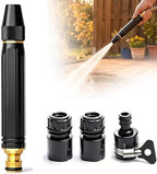 Upgrade Heavy Duty High Pressure Hose Nozzle, Adjustable Booster Home High Pressure Car Wash Water Gun with Booster Nozzle, Pressure Washer Hose Attachment for Plant Watering Lawn Car by ZSJO