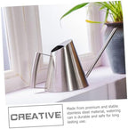Watering Can for Houseplants Stainless Steel 400ml with Long Spout - Image 3