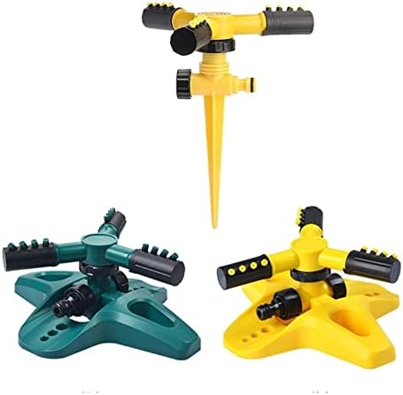 Garden Lawn Sprinkler -Automatic 360 Degree Rotating Yard Large Area Coverage Water Sprinkler Garden Irrigation Supplies (Color : C-Green 15x15x8.5cm) - Image 4