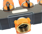 Hose Connector Adapter 4-ways Splitters Valve With Brass Quick Connector, 1/2" Hose Quick Connector Kit Outdoor Garden Tap Hose Connector 1 Set - Image 7