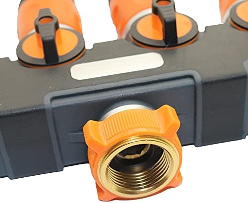 Hose Connector Adapter 4-ways Splitters Valve With Brass Quick Connector, 1/2" Hose Quick Connector Kit Outdoor Garden Tap Hose Connector 1 Set - Image 7