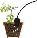 RS485 Soil Temperature and Moisture Sensor, Stainless Soil Probe for Greenhouse,Garden,Lawn,Farm,Soil Temperature Humidity Tester (Audio Plug Connector, Works GS1-AETH/SP1) - Image 2
