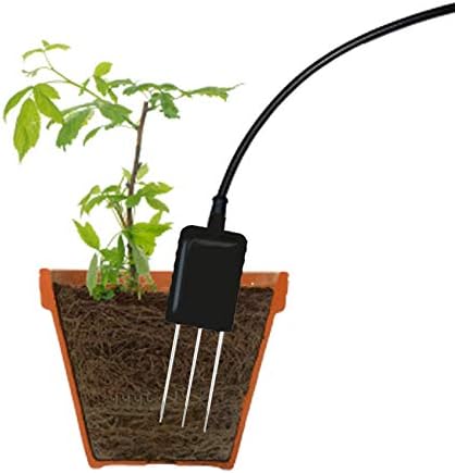 RS485 Soil Temperature and Moisture Sensor, Stainless Soil Probe for Greenhouse,Garden,Lawn,Farm,Soil Temperature Humidity Tester (Audio Plug Connector, Works GS1-AETH/SP1) - Image 2
