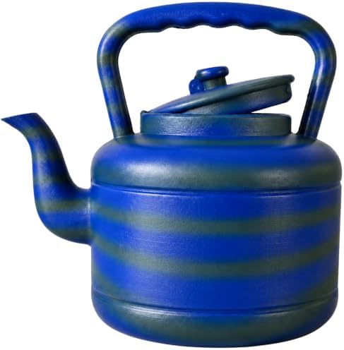 African Delights Kids Watering Can - 1 Gallon Plastic Colorful Watering Jug - Toddler Watering Can - Made in Africa - Lota for Bathroom Blue/Gray by AfricanDelights