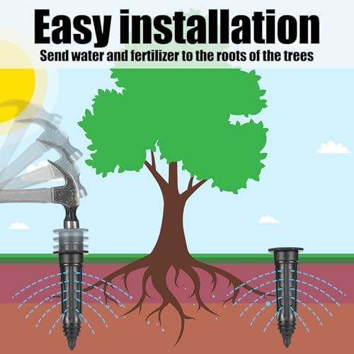 Briwooody 15 Pack Garden Watering Stake Deep Root Irrigation Spike, 8 Inch - Image 3