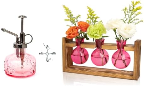 XXXFLOWER Glass Plant Mister Spray Bottle+3 Bulb Glass Propagation Station by XXXFLOWER