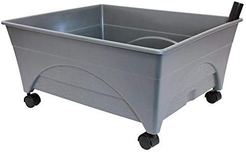 Emsco Group City Picker Raised Bed Grow Box – Self Watering and Improved Aeration – Mobile Unit with Casters - Slate - Image 2