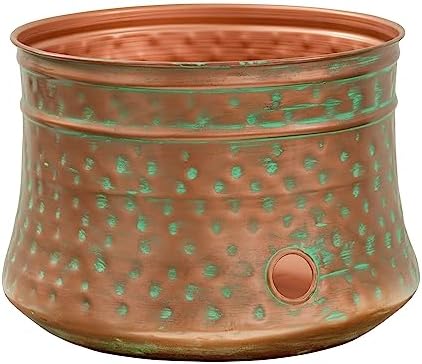 Liberty Garden 1917-G Hose Pot, Hammered, Patina & Bionic Steel PRO Garden Hose - 304 Stainless Steel Metal 75 Foot Garden Hose – Heavy Duty Garden Hose Lightweight - Image 2