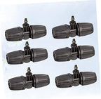 50Pcs Black Plastic Hose Connector Joint for Drip Micro Tubing - Image 4