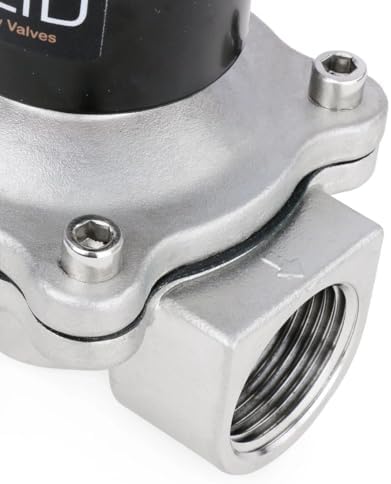 U.S. Solid 1 inch Stainless Steel Electric Solenoid Valve 110VAC Normally Closed Air Water - Image 6