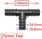 Hose Fittings 16mm 20mm 25mm Garden Irrigation Pipe Barb Connector Tee Elbow End Plug PE Pipe Coupler Micro Drip Irrigation Adapter For Garden (Color : Blue) - Image 4