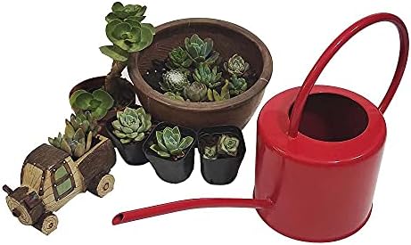 Retro Style Gorgeous Long Spout/Iron Watering Can Gardening Tool 1.7 L(red) - Image 7