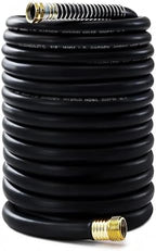 5/8" Garden Hose 150ft, -40℉ To 190℉ Hot/Cold Rubber hose, Black by BLENDLITETools