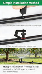 30-500Pcs G Type 360° Micro Rotary Sprinkler Heads, Rotating Refraction Atomizing Nozzles, Mist Sprayers for Garden Lawn Drip Irrigation System, Watering Atomizer Dripper (500) - Image 3