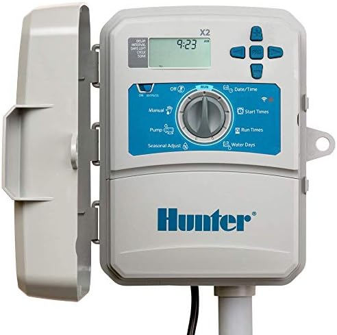 Hunter X2 4 Zone Sprinkler Controller, WiFi Compatible Sprinkler Timer by HunterIndustries