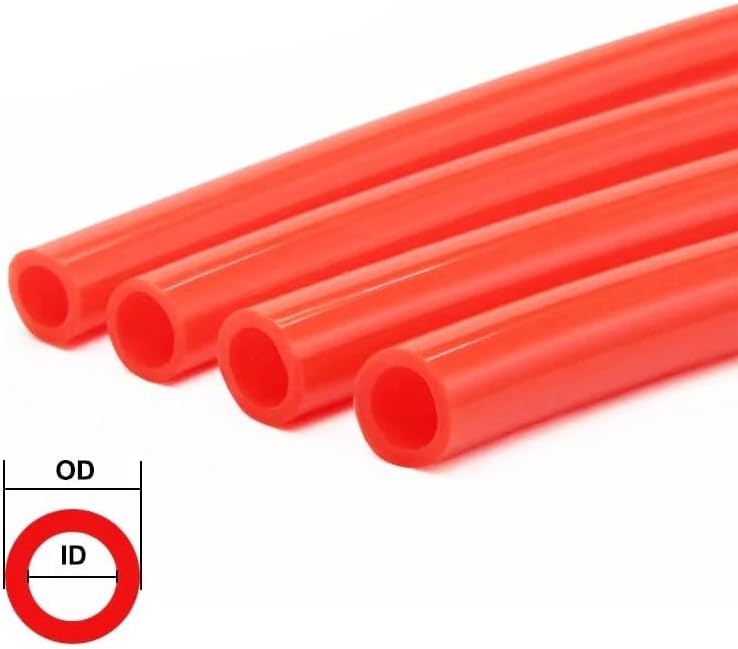 5M Silicone Tube Rubber Hose Red Flexible, for Aquarium Irrigation Pipes Water Connector Garden Hoses Parts(ID 3mm x OD 5mm) - Image 2