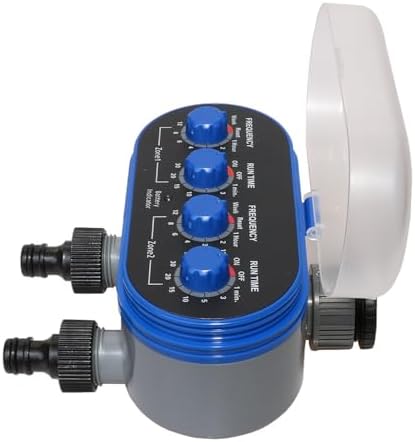 Practical 2 Outlet Water Regulator Permanent Build Ideal for Lawns Flower Beds Greenhouses Adjustable Sprinkler Schedule Timer - Image 4