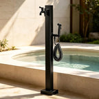 Garden Faucet Post Hose Stand Stainless Steel Water Feature Column Hydrant by Gaommini