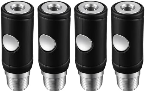 4 Pack 1/2 Male NPT Industrial Safety Air Coupler Set by Unknown