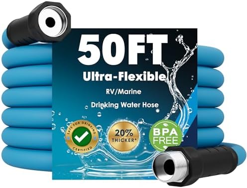 AAIN 50 FT RV Water Hose, 5/8" Premium Lead-Free, Storage Bag by AainTools