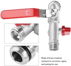 Brass Rain Barrel Spigot 90 Degree Valve Water Tap 1/2" Brass Faucet Home Outdoor Garden Tool - Image 4