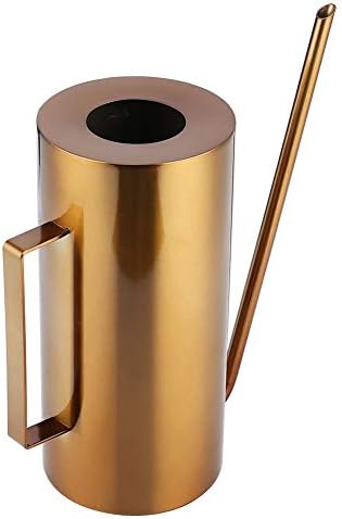 Gallon Metal Watering .5L Gold Stainless Steel Watering Can with Spout - Suitable for Flowers and Plants with Comfortable Handle Design, Ideal for Indoor and Outdoor by LUCKDANO
