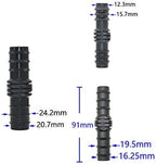 Connector 40 Pieces of 16/20/25mm Garden Hose Three-Way Elbow End Direct Head 16/20/25mm PE Hose Manifold Repair 90 Degree Joint (Color : Red) - Image 5