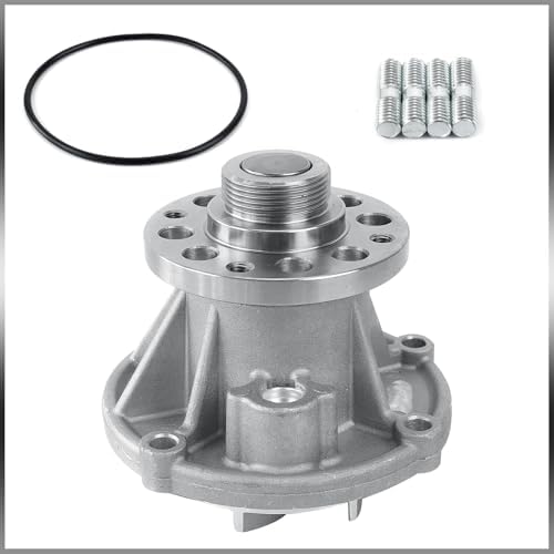 AW6058 Professional Water Pump Kit with Gasket Compatible With 6.0L Ford Super Duty 2004-2007 Excursion E-350 2004-2005 E-350 2004-2010 E-450 2004-2008 by KARCOCA