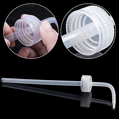 Hyber&Cara Safety Wash Bottle with Cap 3Pcs 250ml Plastic Plant Watering Tattoo Squeeze Bottle for Lab with 1Pc Silicone Funnel (Pack of 2) - Image 3