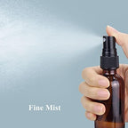 Wedama Spray Bottle, 2 oz Fine Mist Glass Spray Bottles, Little Refillable Liquid Containers for Watering Flowers Cleaning (32 Pack, Amber) - Image 2