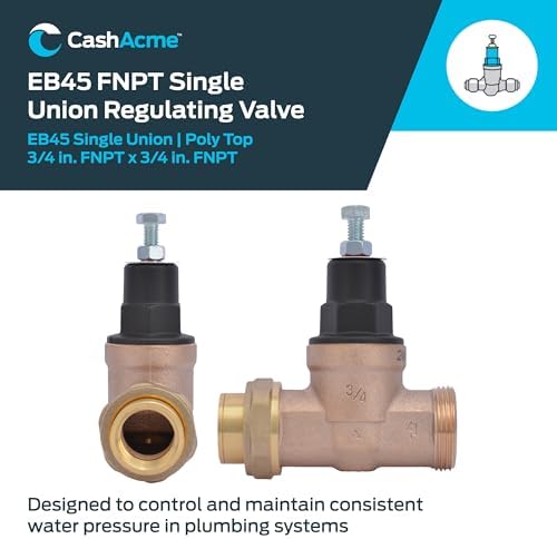 Cash Acme 3/4 Inch EB45 Single Union Pressure Regulating Valve (PRV), 45 PSI, 23883-0045 - Image 2