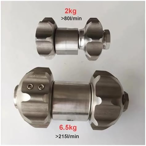 Fast Rotate Vibrating Sewer Nozzle, 3000PSI Stainless Steel Jetter for Drain & Pipeline Cleaning - Image 6