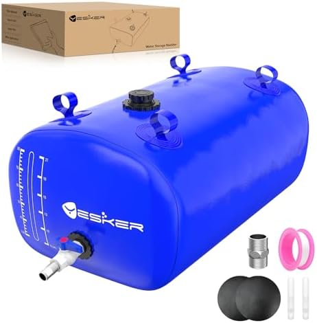 Yesker 30 Gallon Portable Water Tank Bladder for Camping Containers by YESKER