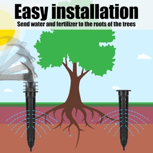 Briwooody 9 Pack Garden Watering Stake Deep Root Irrigation Spike, 12 Inch - Image 4