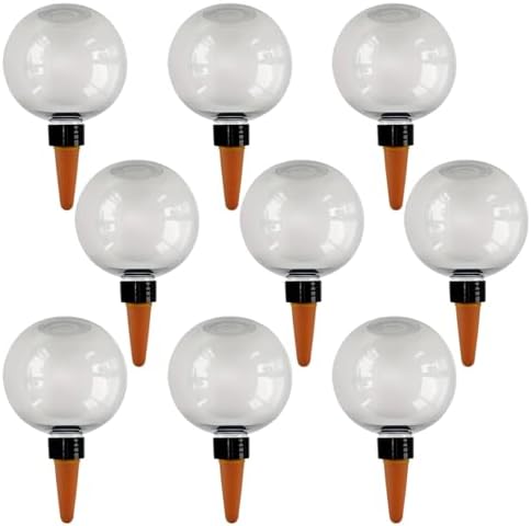 Plant Watering Globes, 9Pcs Self Watering Globes, 17.5oz Plastic Automatic Plant Waterer Insert Top Fill with Slow Release Control Plants Devices System by Unknown