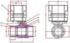 Two Way Brass 1 Inch AC110-230V Motorized Ball Valve,with Position Indicator,CR704 - Image 3