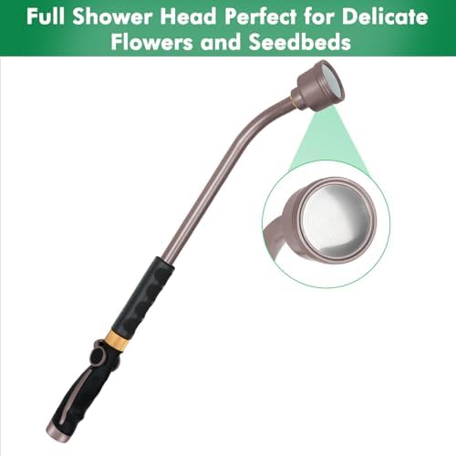 RESTMO Long Watering Wand, 24 Inches Gentle Soft Full Shower Sprayer Wand - Image 4