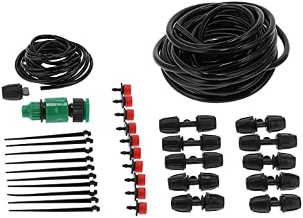 10m 8/11 Hose Adjustable Drippers Tee Kit Garden Automatic Watering Drip Irrigation System - Image 2