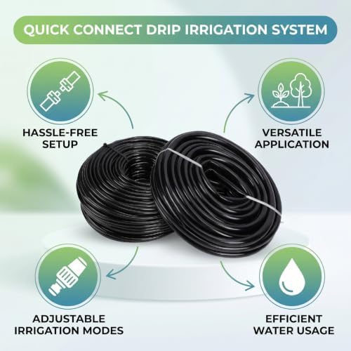 Haofy Quick Connect Drip Irrigation Kit, Adjustable Flow - Image 5