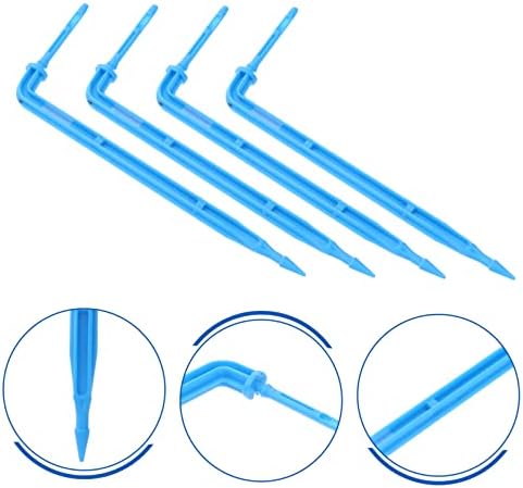 200 Pcs Plant Watering Spikes Automatic Drip Irrigation Garden Irrigation Stakes Automatic Drip Stake Multi-Head Drip Stake Automatic Drip Irrigation System Dripper Tool(Bluex3pcs,10X4cmx3pcs) - Image 2