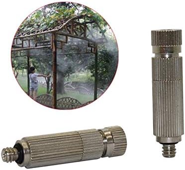Garden Sprinkler Watering Sprayer 3Pcs 20~90 Bar High Pressure Mist Nozzle Stainless Steel Sprinkler For Misting System Plant Cooling Fog Sprayers With Net Filter (Color : 0.2 mm mist) - Image 3