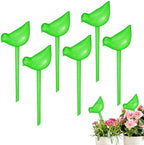 M METERXITY 6-Pack Plant Watering Globes, 9.8 Inch Plastic Bird Shape Self Watering Planter Insert for Indoor/Outdoor Pots, Self Water Devices Decorative Garden Stake [Green] by MMETERXITY